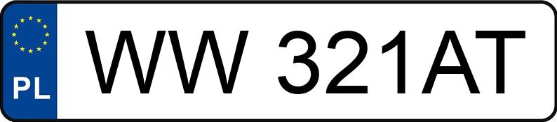 Numer rejestracyjny WW 321AT posiada FORD RANGER - WW321AT