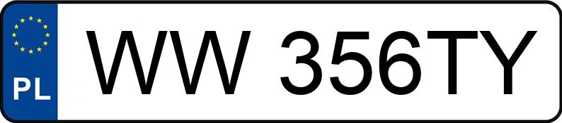 Numer rejestracyjny WW 356TY posiada TOYOTA Yaris 1.5 MR`20 E6d GR Sport - WW356TY Numer rejestracyjny WW 356TY posiada TOYOTA Yaris 1.5 MR`20 E6d GR Sport - WW356TY