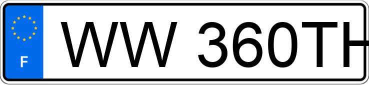 Numer rejestracyjny WW360TH posiada Hiunday I30