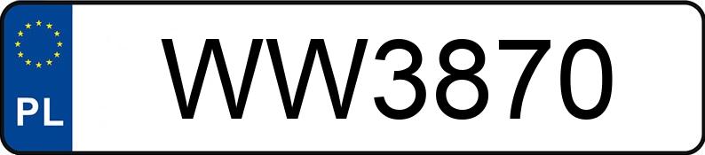 Numer rejestracyjny WW 3870 posiada HONDA VFR800X - WW3870