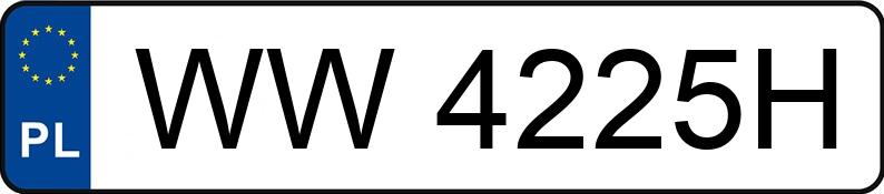 Numer rejestracyjny WW 4225H posiada CITROEN C4 PICASSO - WW4225H