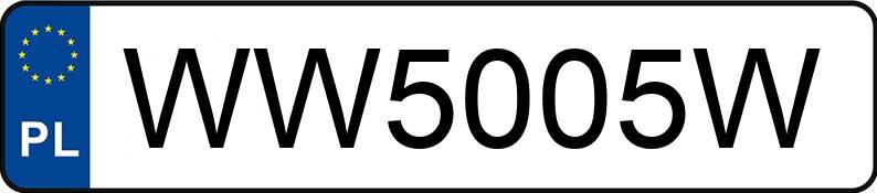 Numer rejestracyjny WW 5005W posiada BMW M 5 4.4 MR`16 E6d F90 M xDrive Competition Steptronic - WW5005W