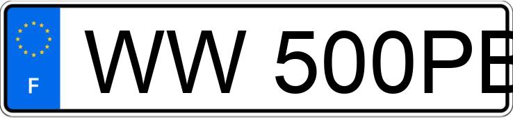 Numer rejestracyjny WW500PB posiada AUDI RS7