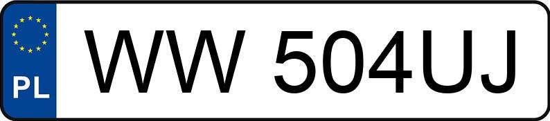 Numer rejestracyjny WW 504UJ posiada TOYOTA YARIS - WW504UJ