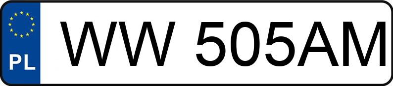 Numer rejestracyjny WW 505AM posiada BMW 320i Touring MR`16 E6 F31 xDrive - WW505AM