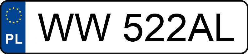 Numer rejestracyjny WW 522AL posiada RENAULT MASTER - WW522AL Numer rejestracyjny WW 522AL posiada RENAULT MASTER - WW522AL