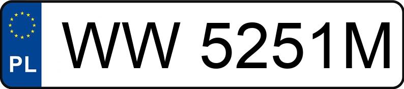 Numer rejestracyjny WW 5251M posiada FSM-BIELSKO BIAŁA POLSKI FIAT 126P 650 - WW5251M