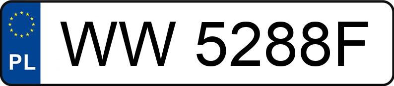 Numer rejestracyjny WW 5288F posiada VOLKSWAGEN POLO - WW5288F