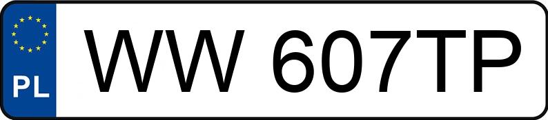 Numer rejestracyjny WW 607TP posiada MAZDA 3 - WW607TP