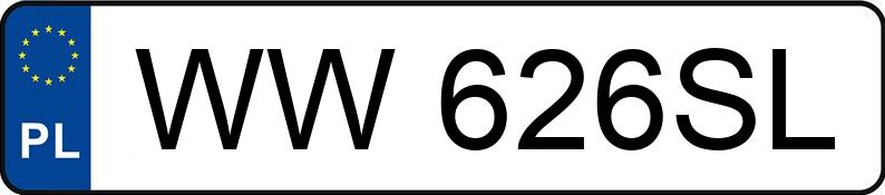 Numer rejestracyjny WW 626SL posiada ALPINE A110 - WW626SL