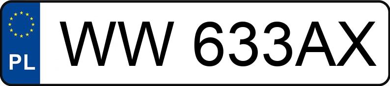 Numer rejestracyjny WW 633AX posiada BMW 325i MR`04 E3 E90 325i MR`04 E3 E90 - WW633AX