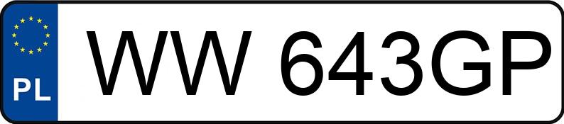 Numer rejestracyjny WW 643GP posiada IVECO STRALIS - WW643GP