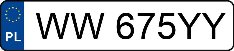 Numer rejestracyjny WW675YY posiada BMW 316ti Compact Kat. MR`01 E3 E46 316ti Compact Kat. MR`01 E3 E46