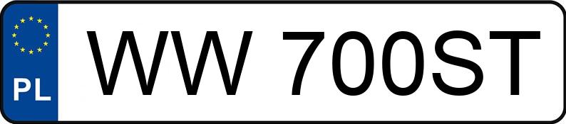 Numer rejestracyjny WW 700ST posiada BMW 118i MR`19 E6d F40 118i MR`19 E6d F40 - WW700ST