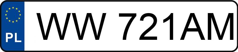 Numer rejestracyjny WW721AM posiada BAIC Beijing 5 Luxury DCT