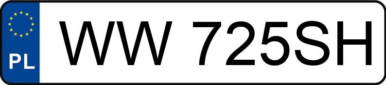 Numer rejestracyjny WW 725SH posiada TOYOTA RAV4 - WW725SH