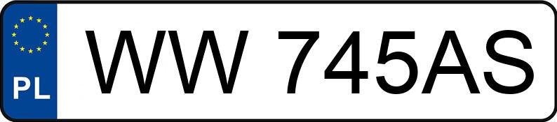 Numer rejestracyjny WW 745AS posiada AUDI A6 Avant 45 TFSI MR`23 E6d C8 - WW745AS