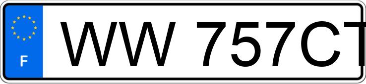 Numer rejestracyjny WW757CT posiada Peugeot 107