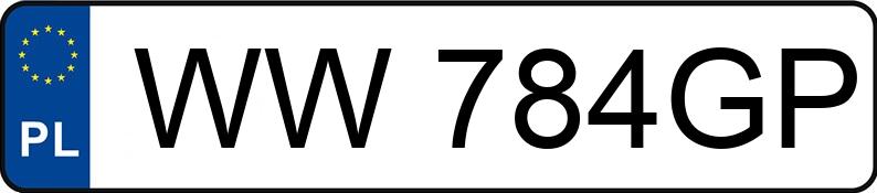 Numer rejestracyjny WW 784GP posiada AUDI A3 - WW784GP