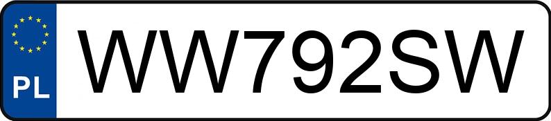 Numer rejestracyjny WW 792SW posiada VOLVO 240 2.3 GL - WW792SW
