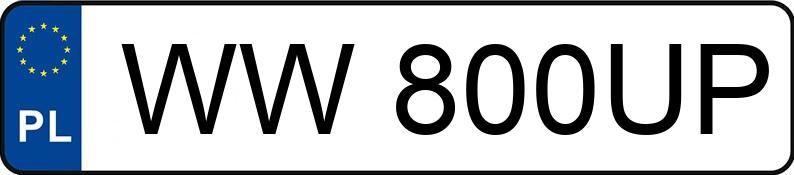 Numer rejestracyjny WW 800UP posiada FERRARI F8 MR`19 E6 - WW800UP