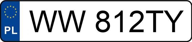 Il numero di registrazione WW 812TY ha TOYOTA Yaris Hybrid MR`24 E6d Style - WW812TY