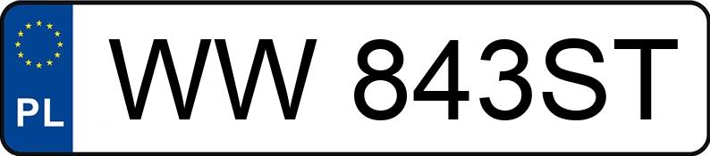 Numer rejestracyjny WW843ST posiada AUDI A4 40 TFSI MR`20 E6d B9 S line S tronic