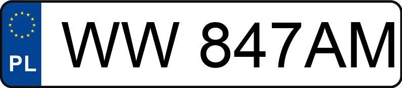 Numer rejestracyjny WW 847AM posiada VOLKSWAGEN Golf V 1.9 TDi MR`03 E4 Sportline M6 - WW847AM