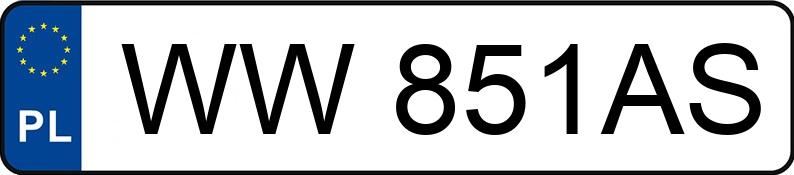 Numer rejestracyjny WW 851AS posiada MAZDA MX-5 1.5 MR`24 E6 Exclusive-Line RF - WW851AS