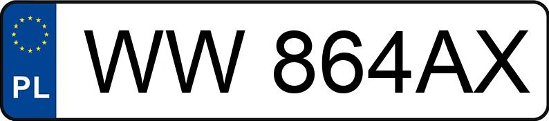 Numer rejestracyjny WW 864AX posiada DENZA QCJ6530ABHEV1 - WW864AX