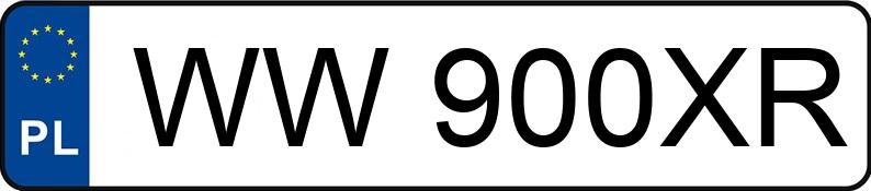 Numer rejestracyjny WW 900XR posiada VOLKSWAGEN PASSAT 1.9 TDI - WW900XR