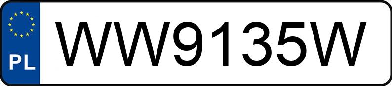 Numer rejestracyjny WW 9135W posiada PEUGEOT RCZ - WW9135W