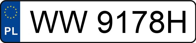 Numer rejestracyjny WW 9178H posiada AUDI A6 - WW9178H