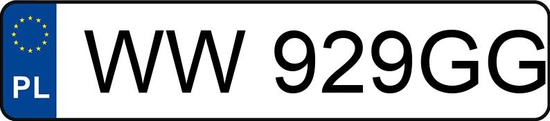 Numer rejestracyjny WW929GG posiada BMW 320i Coupe Kat. E36 320i Coupe Kat. E36