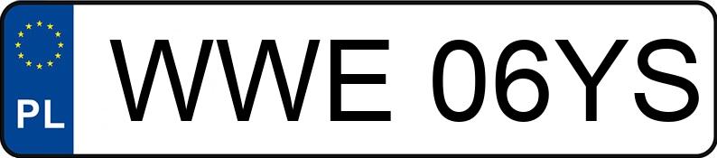 Numer rejestracyjny WWE 06YS posiada RENAULT KANGOO - WWE06YS