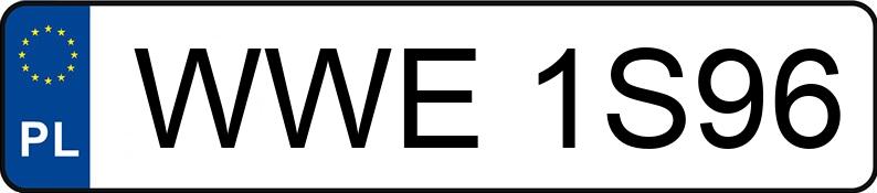 Numer rejestracyjny WWE 1S96 posiada AUDI A6 - WWE1S96