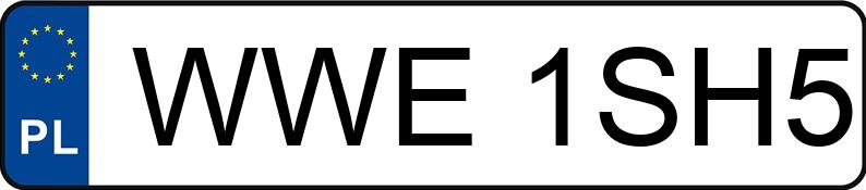 Numer rejestracyjny WWE 1SH5 posiada HYUNDAI I30 - WWE1SH5