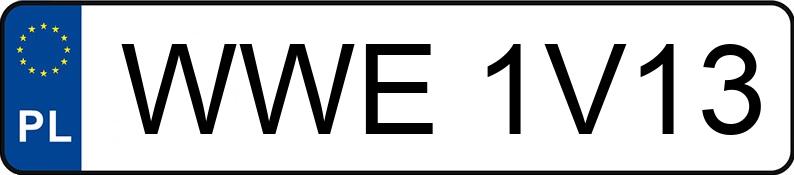 Numer rejestracyjny WWE 1V13 posiada SKODA KODIAQ - WWE1V13