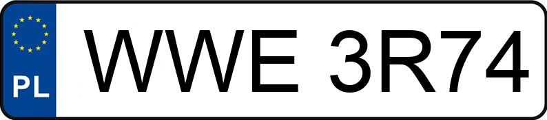 Numer rejestracyjny WWE 3R74 posiada CHRYSLER PT Cruiser 1.6 16V Kat. MR`00 E3 Classic - WWE3R74 Numer rejestracyjny WWE 3R74 posiada CHRYSLER PT Cruiser 1.6 16V Kat. MR`00 E3 Classic - WWE3R74