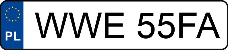 Numer rejestracyjny WWE 55FA posiada FIAT IDEA 350 - WWE55FA