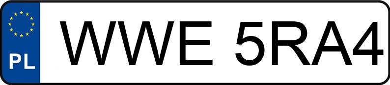Numer rejestracyjny WWE 5RA4 posiada AUDI A6 - WWE5RA4 Numer rejestracyjny WWE 5RA4 posiada AUDI A6 - WWE5RA4
