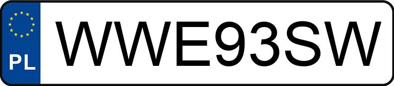 Numer rejestracyjny WWE 93SW posiada VOLVO S40 1.9 D MR`96 D+ Sport - WWE93SW