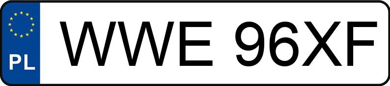 Numer rejestracyjny WWE 96XF posiada FSO Polonez Truck 2.3t 1.5 - WWE96XF