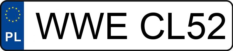 Numer rejestracyjny WWE CL52 posiada SAM - - WWECL52 Numer rejestracyjny WWE CL52 posiada SAM - - WWECL52