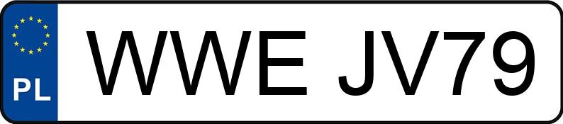 Numer rejestracyjny WWE JV79 posiada VOLKSWAGEN GOLF - WWEJV79