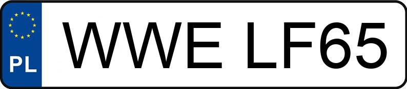 Numer rejestracyjny WWE LF65 posiada LEXUS IS 200 - WWELF65 Numer rejestracyjny WWE LF65 posiada LEXUS IS 200 - WWELF65