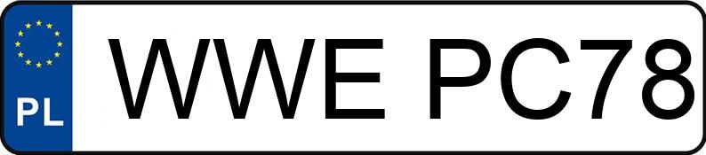 Numer rejestracyjny WWE PC78 posiada AUDI A3 2.0 TDi MR`06 E4 8P Ambition - WWEPC78