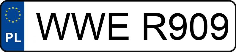 Numer rejestracyjny WWE R909 posiada FSM-BIELSKO BIAŁA POLSKI FIAT 170/900 - WWER909