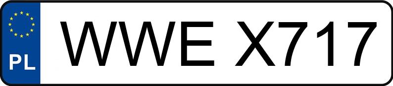 Numer rejestracyjny WWE X717 posiada FIAT PANDA - WWEX717 Numer rejestracyjny WWE X717 posiada FIAT PANDA - WWEX717