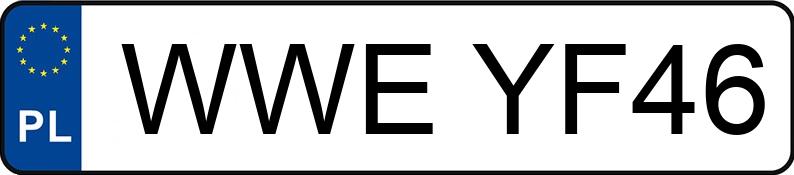 Numer rejestracyjny WWE YF46 posiada BMW 330 - WWEYF46 Numer rejestracyjny WWE YF46 posiada BMW 330 - WWEYF46